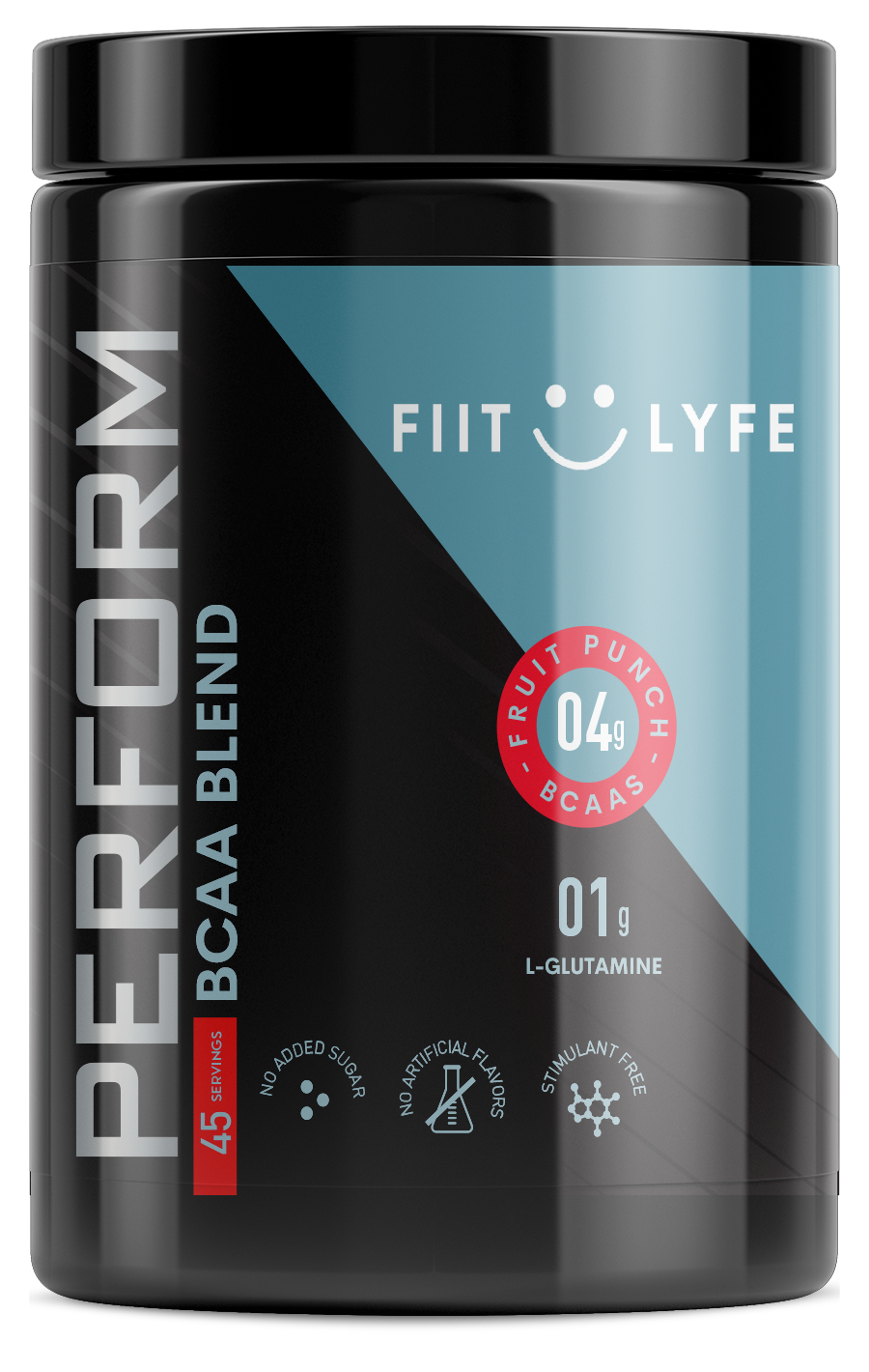 Perform Stimulant-Free BCAAs FIIT LYFE packaging