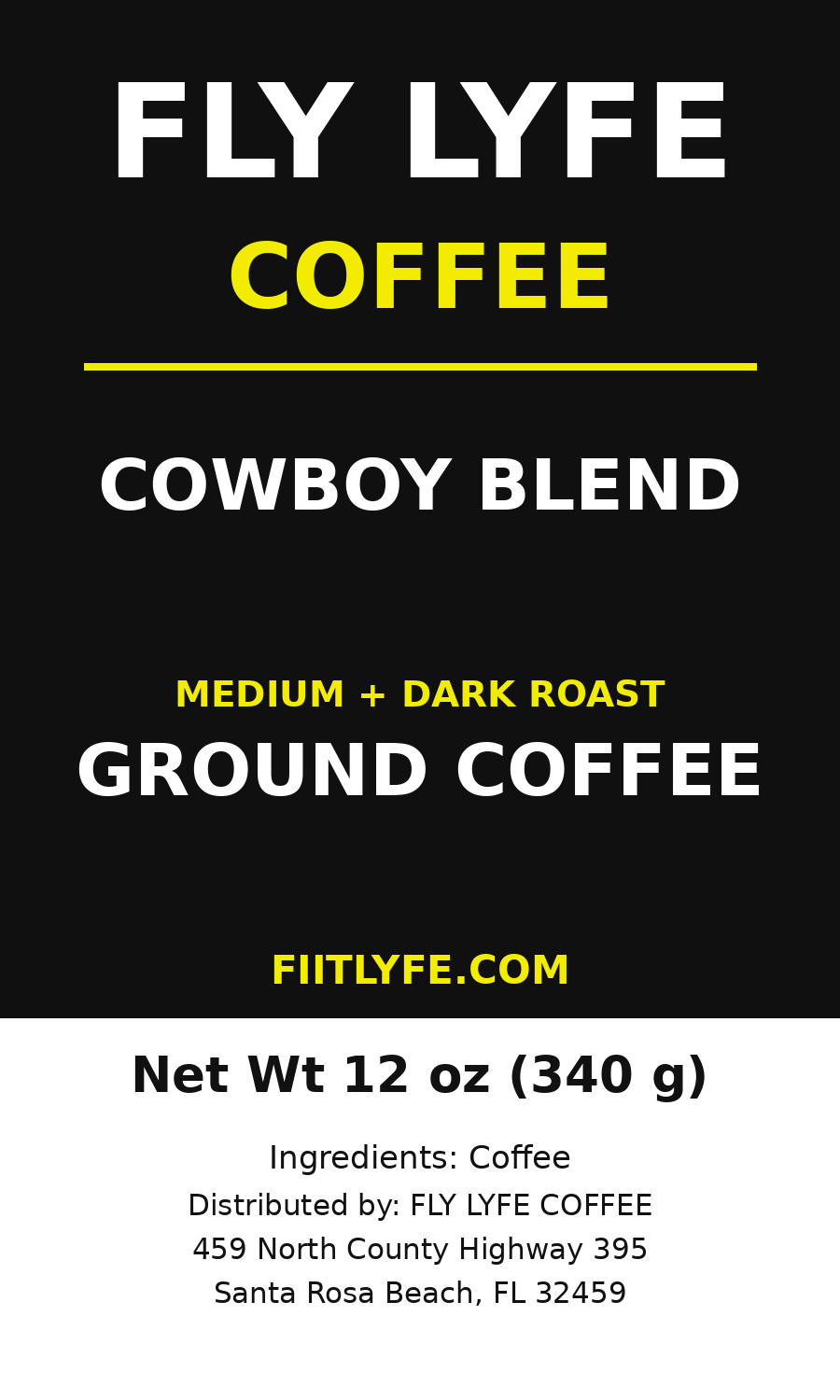 Cowboy Blend label preview