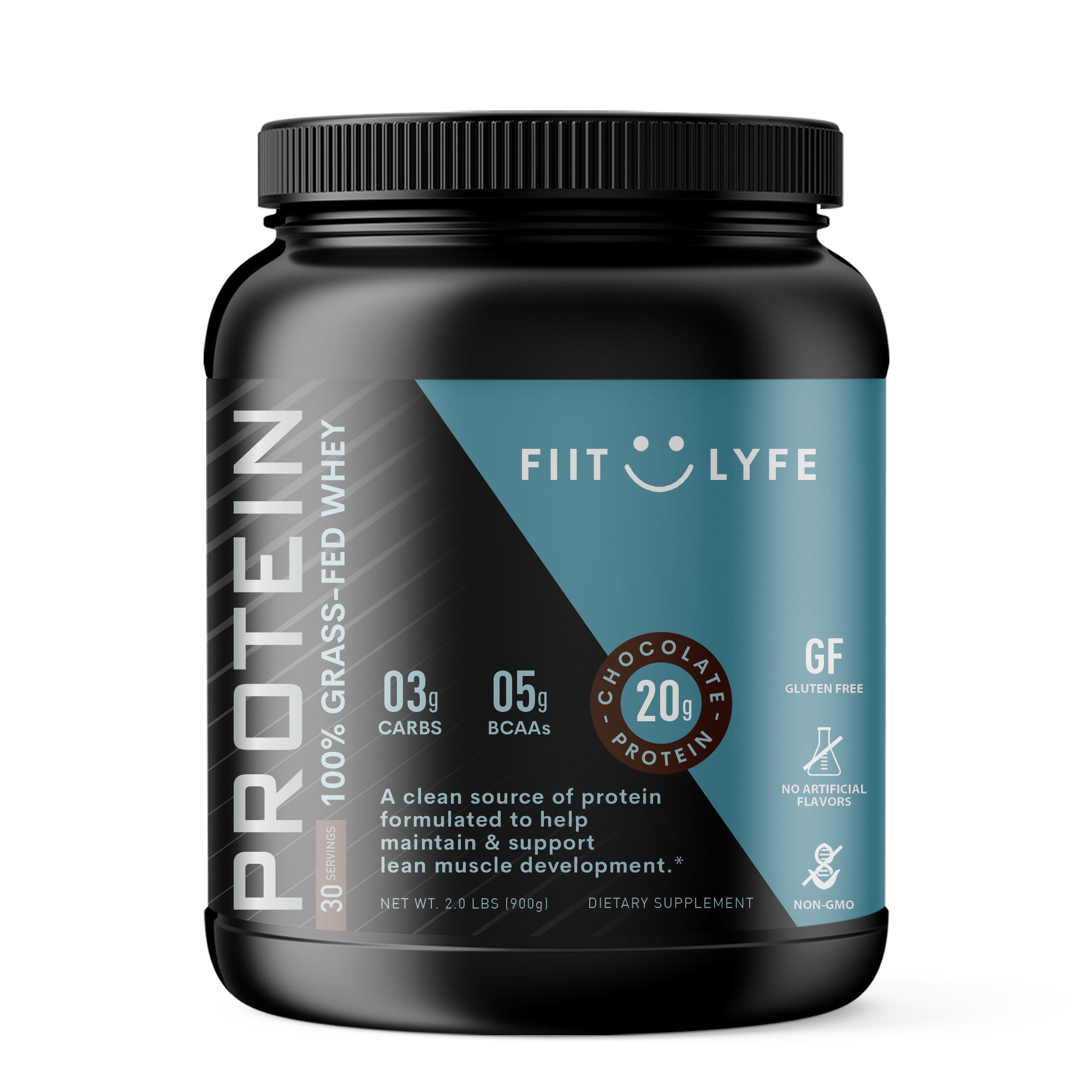 Grass-Fed Whey Protein FIIT LYFE packaging